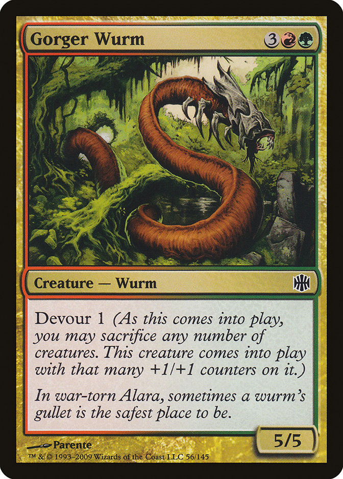 Magic | Gorger Wurm [Alara Reborn] | The Nerd Merchant