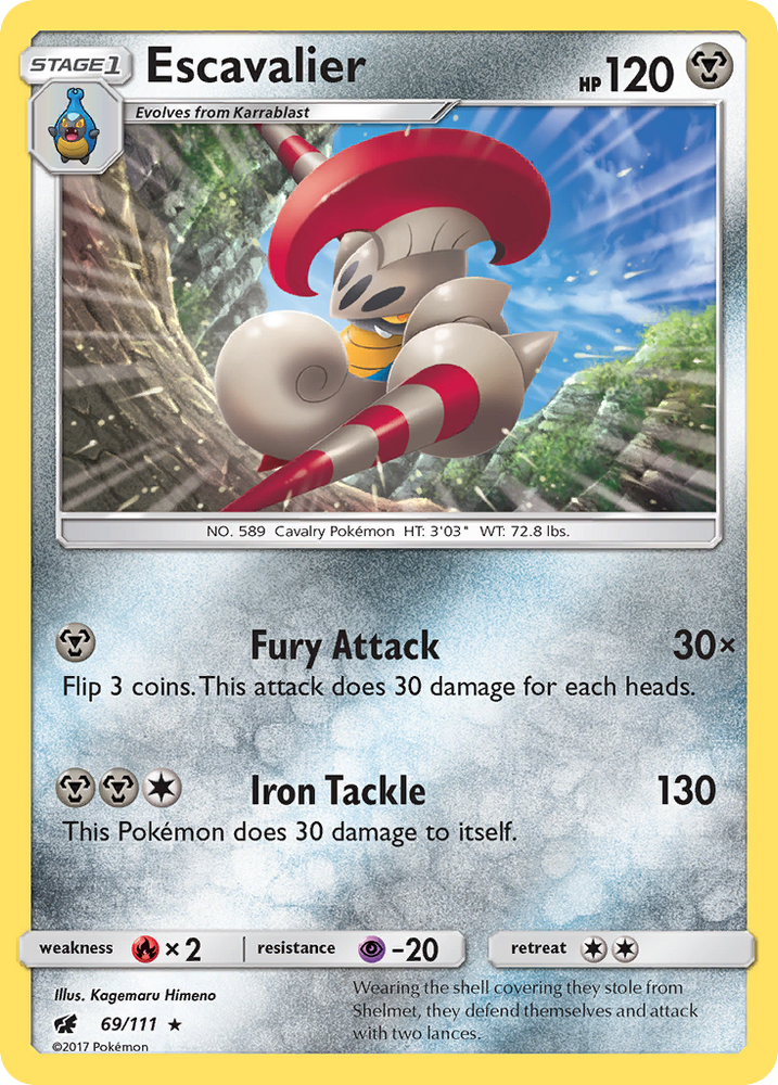 Pokemon | Escavalier (69/111) [Sun & Moon: Crimson Invasion] | The Nerd Merchant