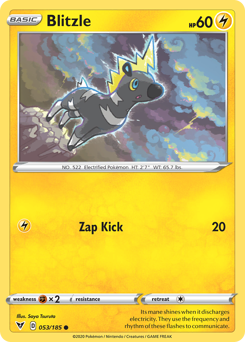 Pokemon | Blitzle (053/185) [Sword & Shield: Vivid Voltage] | The Nerd Merchant