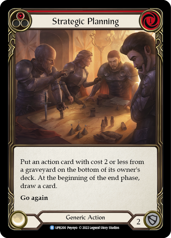 Flesh and Blood TCG | Strategic Planning (Red) [UPR200] (Uprising)  Rainbow Foil | The Nerd Merchant