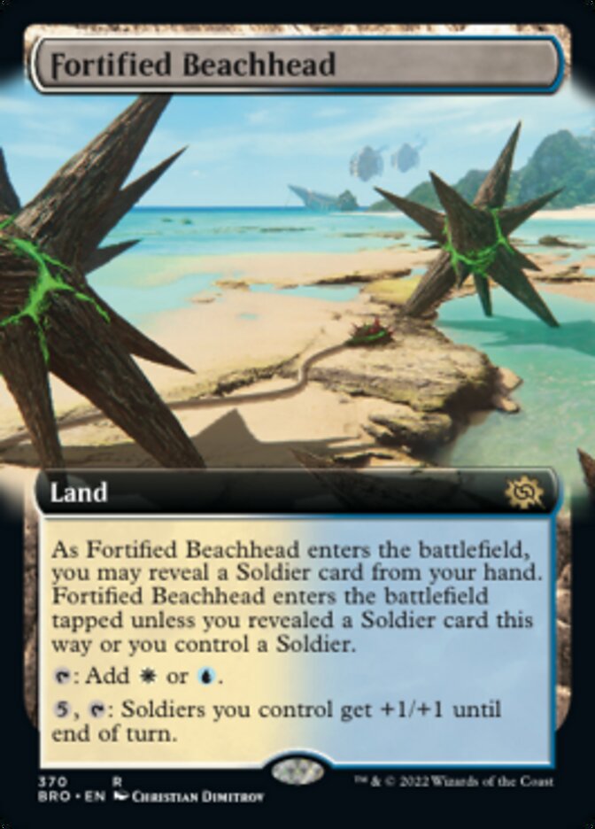 Magic | Fortified Beachhead (Extended Art) [The Brothers' War] | The Nerd Merchant