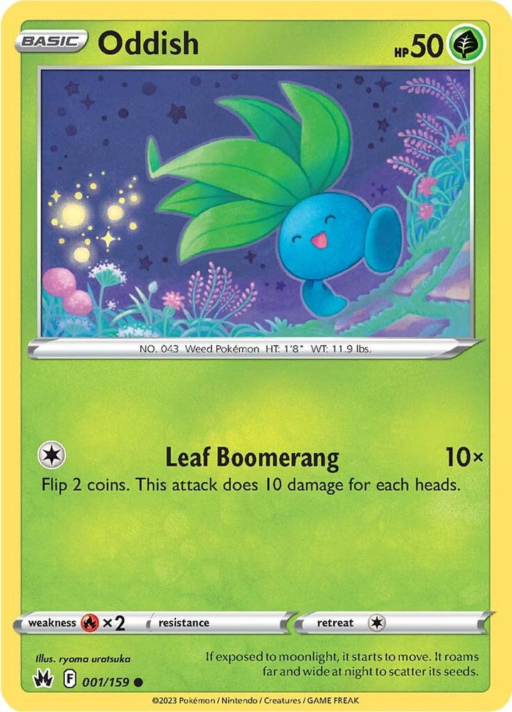 Pokemon | Oddish (001/159) [Sword & Shield: Crown Zenith] | The Nerd Merchant