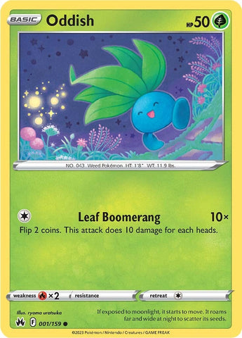 Pokemon | Oddish (001/159) [Sword & Shield: Crown Zenith] | The Nerd Merchant