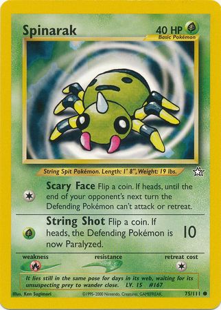 Pokemon | Spinarak (75/111) [Neo Genesis Unlimited] | The Nerd Merchant