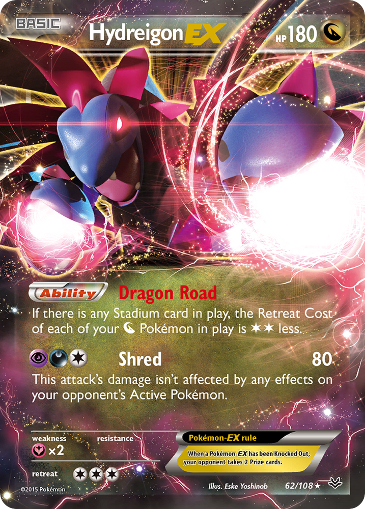 Pokemon | Hydreigon EX (62/108) [XY: Roaring Skies] | The Nerd Merchant