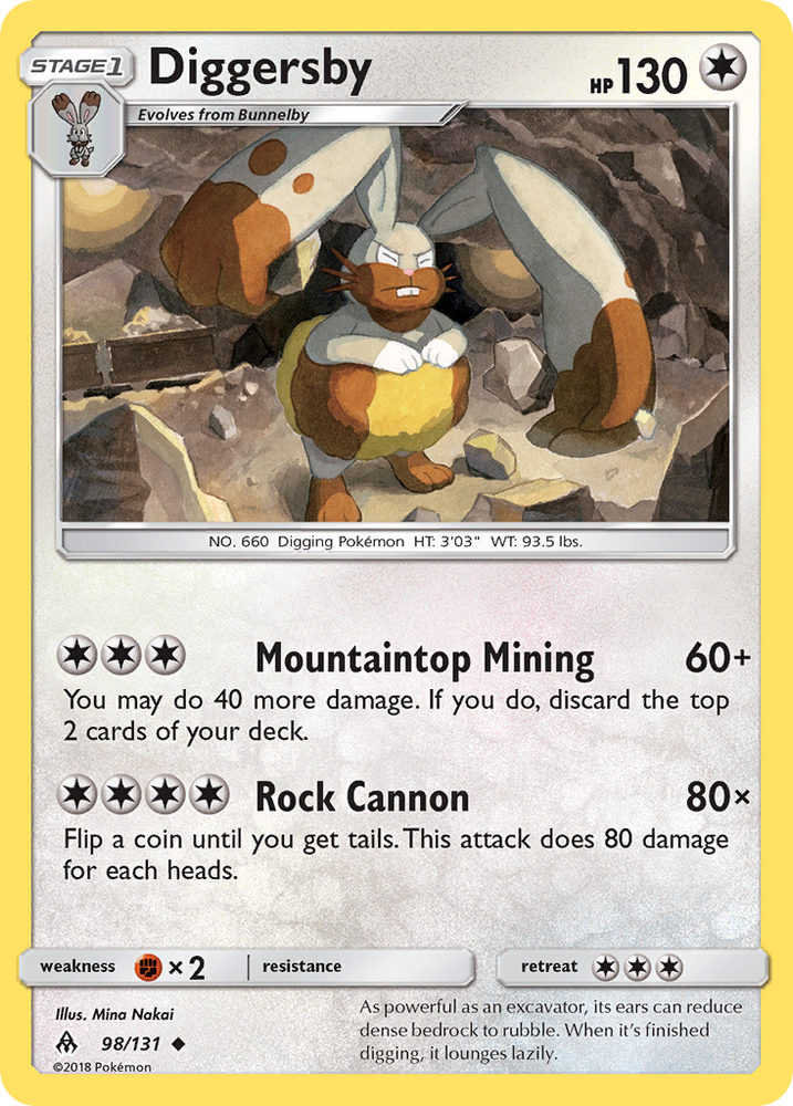Pokemon | Diggersby (98/131) [Sun & Moon: Forbidden Light] | The Nerd Merchant