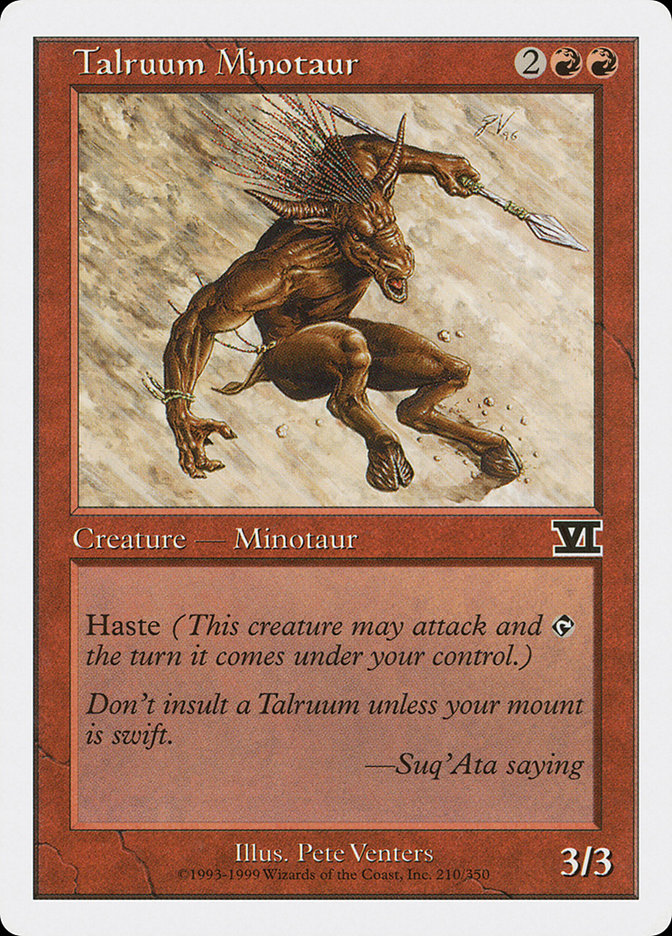Magic | Talruum Minotaur [Classic Sixth Edition] | The Nerd Merchant