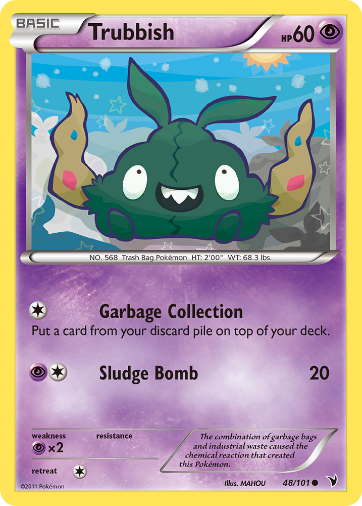 Pokemon | Trubbish (48/101) [Black & White: Noble Victories] | The Nerd Merchant