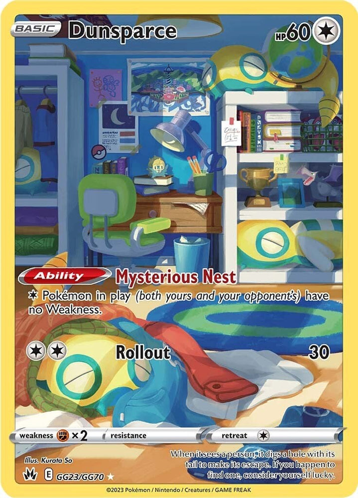 Pokemon | Dunsparce (GG23/GG70) [Sword & Shield: Crown Zenith] | The Nerd Merchant