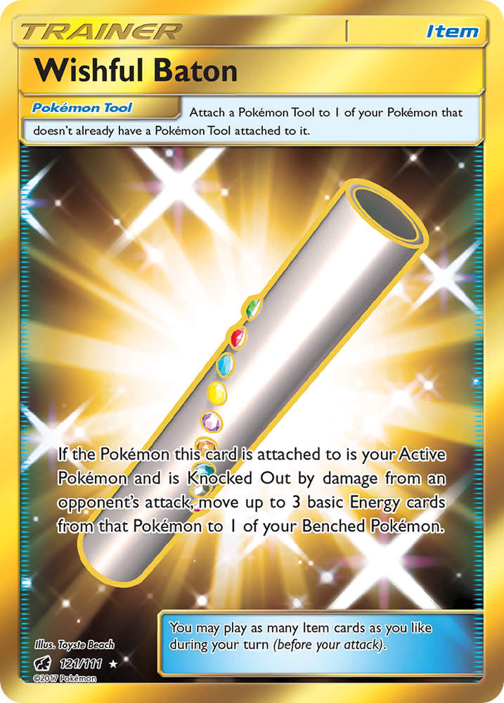 Pokemon | Wishful Baton (121/111) [Sun & Moon: Crimson Invasion] | The Nerd Merchant
