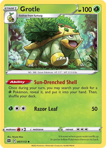 Pokemon | Grotle (007/172) [Sword & Shield: Brilliant Stars] | The Nerd Merchant