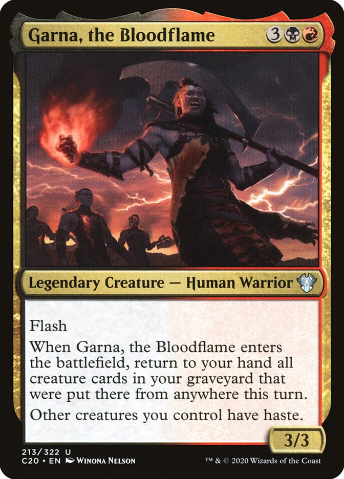 Magic | Garna, the Bloodflame [Commander 2020] | The Nerd Merchant