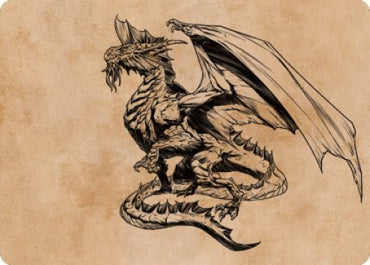Magic | Ancient Silver Dragon Art Card (47) [Commander Legends: Battle for Baldur's Gate Art Series] | The Nerd Merchant