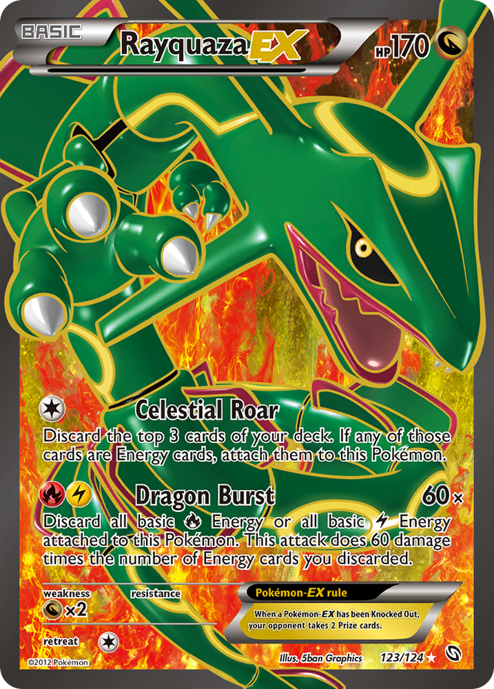 Pokemon | Rayquaza EX (123/124) [Black & White: Dragons Exalted] | The Nerd Merchant
