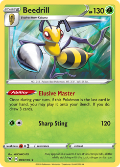 Pokemon | Beedrill (003/185) [Sword & Shield: Vivid Voltage] | The Nerd Merchant