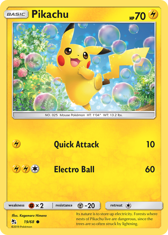 Pokemon | Pikachu (19/68) [Sun & Moon: Hidden Fates] | The Nerd Merchant