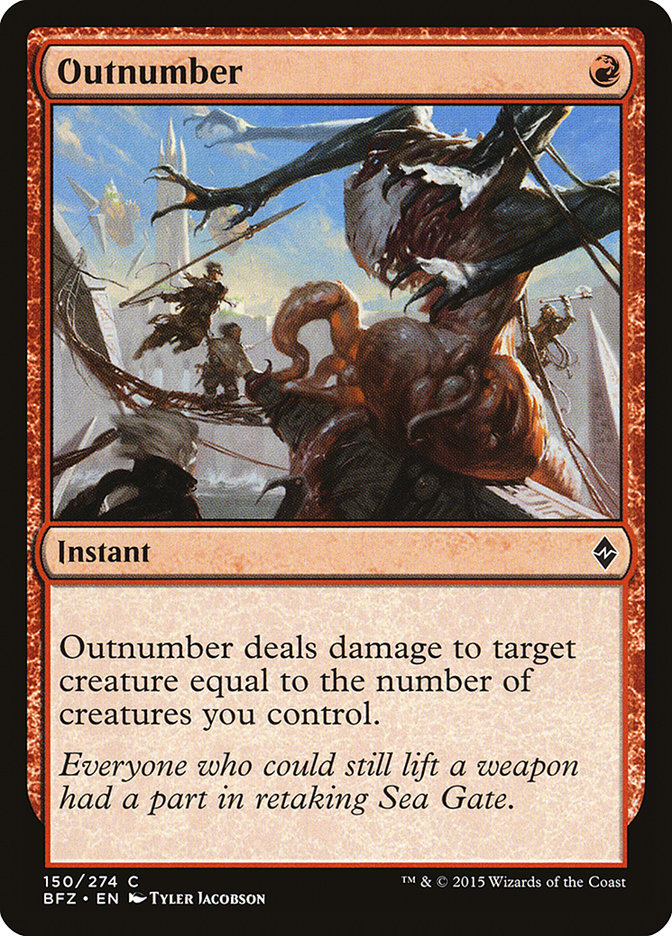 Magic | Outnumber [Battle for Zendikar] | The Nerd Merchant