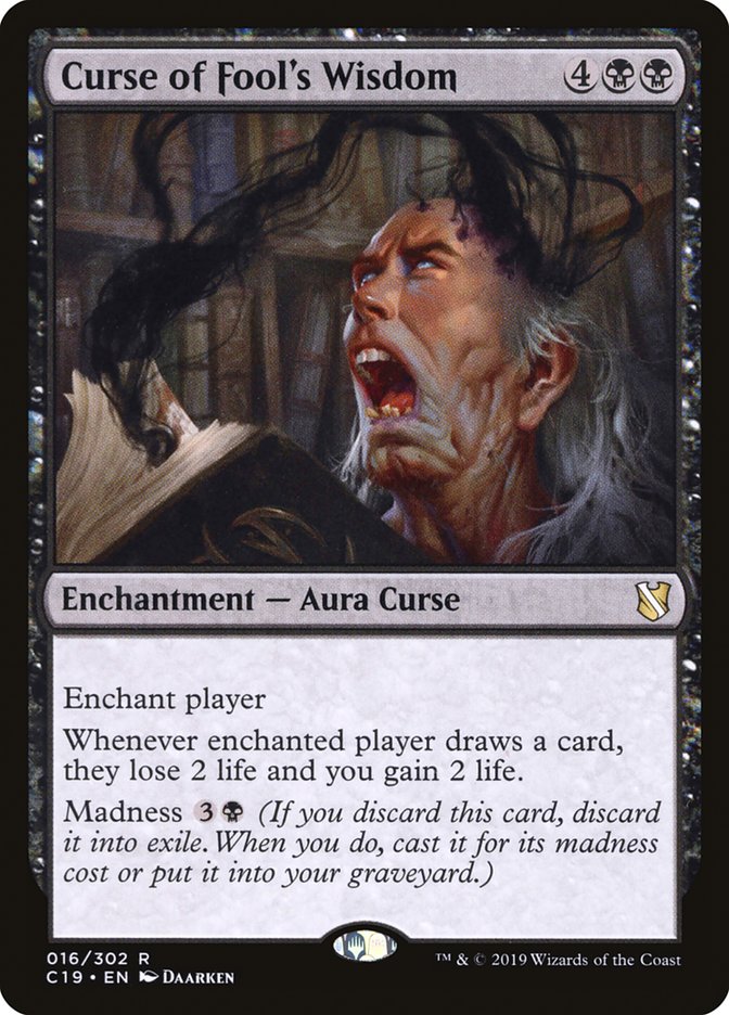Magic | Curse of Fool's Wisdom [Commander 2019] | The Nerd Merchant