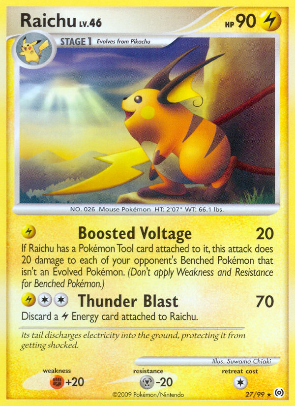 Pokemon | Raichu (27/99) [Platinum: Arceus] | The Nerd Merchant