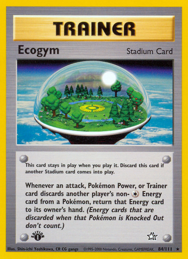 Pokemon | Ecogym (84/111) [Neo Genesis 1st Edition] | The Nerd Merchant
