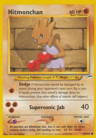 Pokemon | Hitmonchan (69/105) [Neo Destiny Unlimited] | The Nerd Merchant