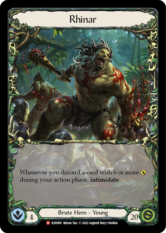 Flesh and Blood TCG | Rhinar [RVD001] (Classic Battles: Rhinar vs Dorinthea)  Cold Foil | The Nerd Merchant