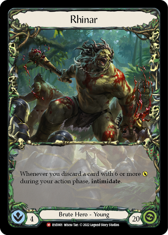 Flesh and Blood TCG | Rhinar [RVD001] (Classic Battles: Rhinar vs Dorinthea)  Cold Foil | The Nerd Merchant