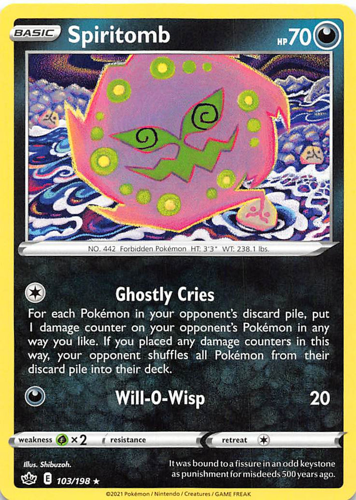Pokemon | Spiritomb (103/198) [Sword & Shield: Chilling Reign] | The Nerd Merchant