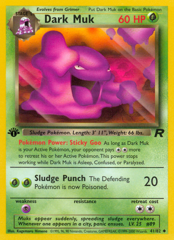 Pokemon | Dark Muk (41/82) [Team Rocket 1st Edition] | The Nerd Merchant
