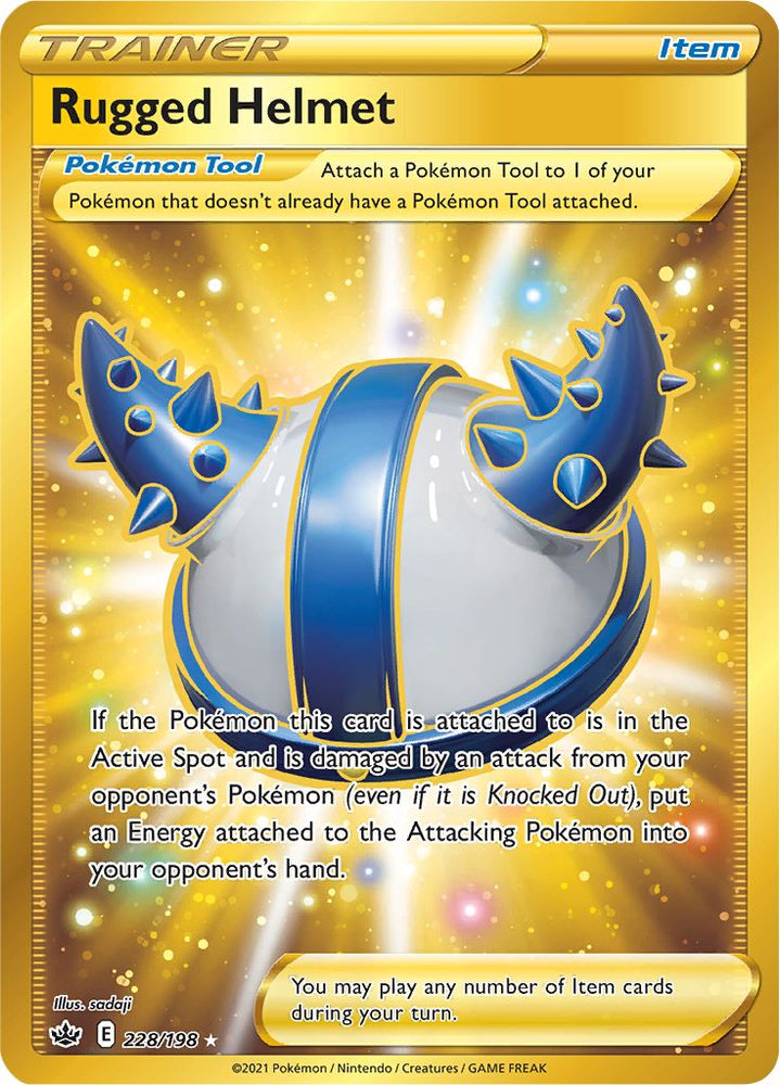 Pokemon | Rugged Helmet (228/198) [Sword & Shield: Chilling Reign] | The Nerd Merchant