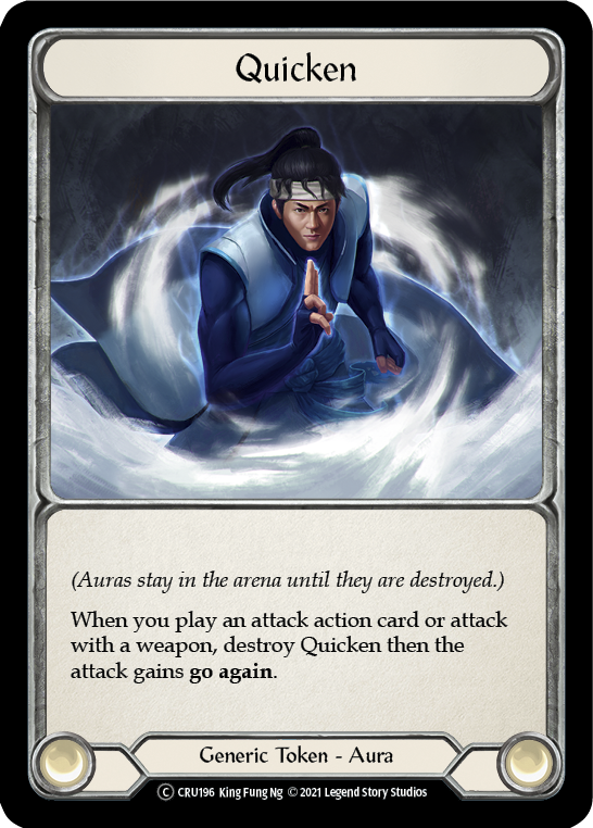 Flesh and Blood TCG | Quicken [U-CRU196] (Crucible of War Unlimited)  Unlimited Rainbow Foil | The Nerd Merchant