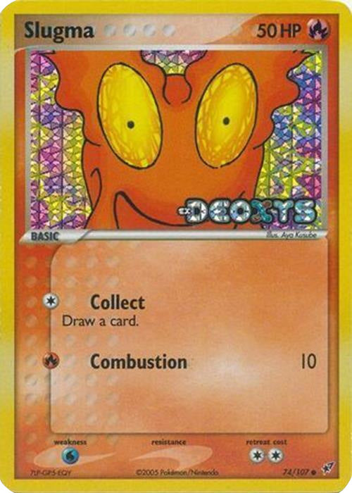 Pokemon | Slugma (74/107) (Stamped) [EX: Deoxys] | The Nerd Merchant