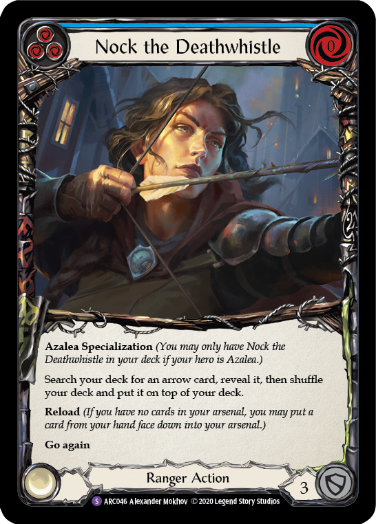 Flesh and Blood TCG | Nock the Deathwhistle [U-ARC046] (Arcane Rising Unlimited)  Unlimited Normal | The Nerd Merchant