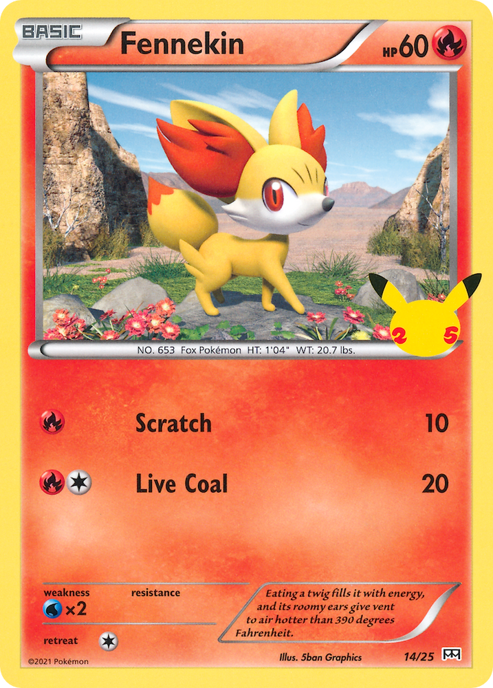 Pokemon | Fennekin (14/25) [McDonald's 25th Anniversary] | The Nerd Merchant