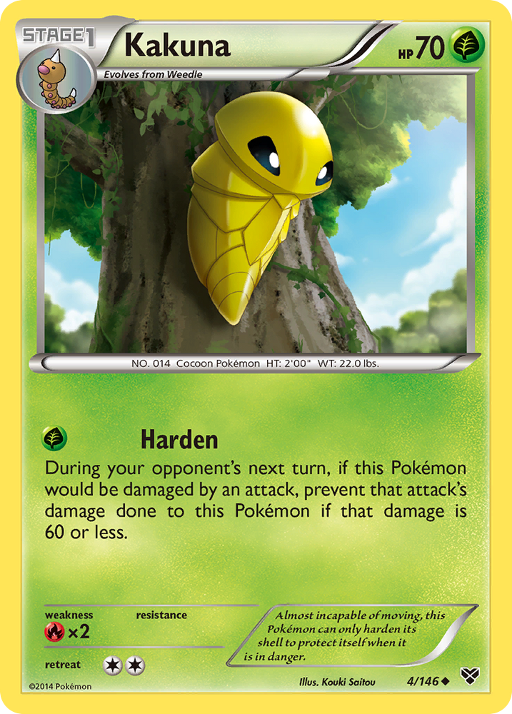 Pokemon | Kakuna (4/146) [XY: Base Set] | The Nerd Merchant