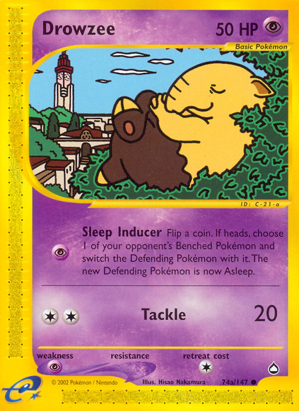 Pokemon | Drowzee (74a/147) [Aquapolis] | The Nerd Merchant