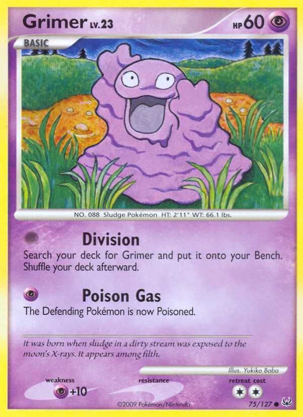 Pokemon | Grimer (75/127) [Platinum: Base Set] | The Nerd Merchant