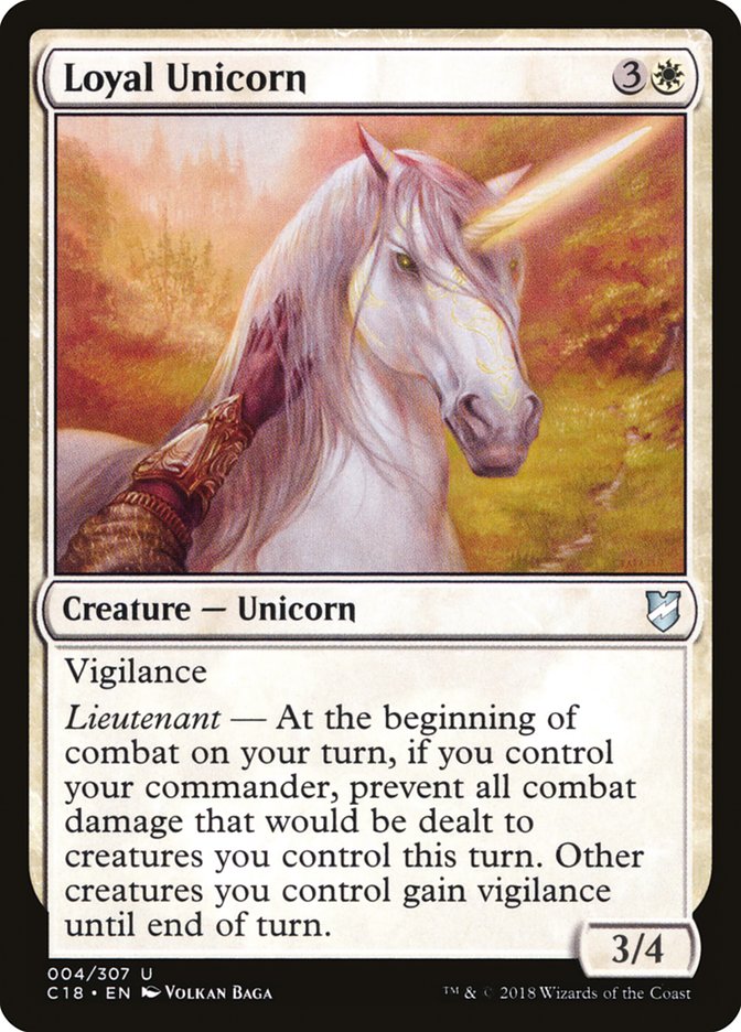 Magic | Loyal Unicorn [Commander 2018] | The Nerd Merchant