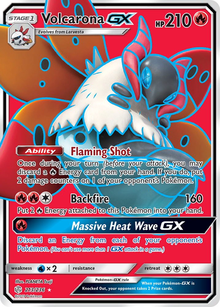 Pokemon| Volcarona GX (213/236) [Sun & Moon: Cosmic Eclipse] | The Nerd Merchant
