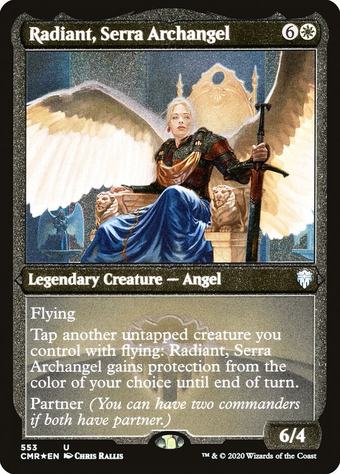 Magic | Radiant, Serra Archangel (Etched) [Commander Legends] | The Nerd Merchant