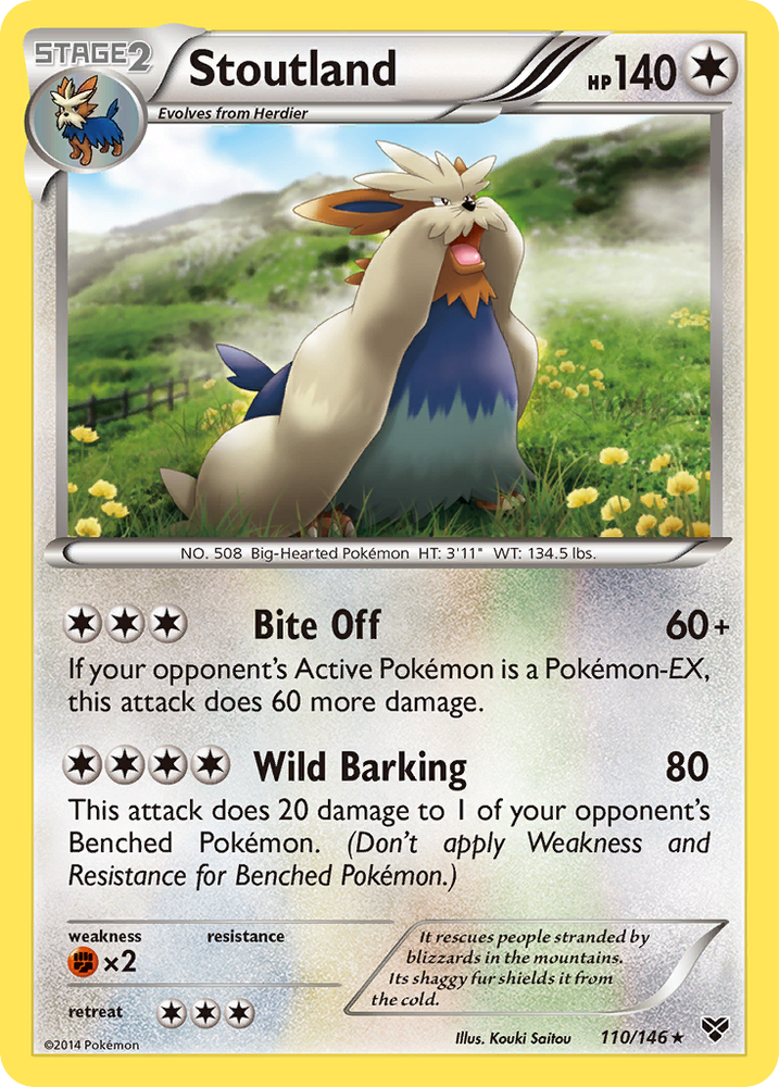 Pokemon | Stoutland (110/146) [XY: Base Set] | The Nerd Merchant
