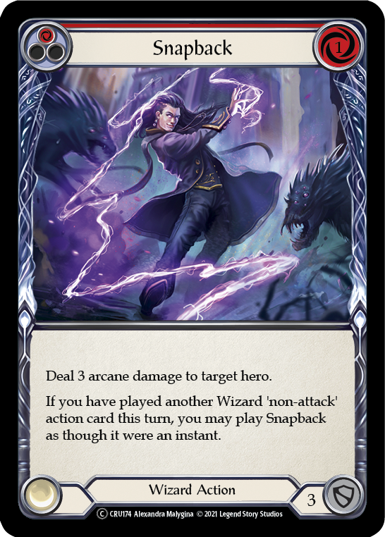 Flesh and Blood TCG | Snapback (Red) [U-CRU174] (Crucible of War Unlimited)  Unlimited Normal | The Nerd Merchant