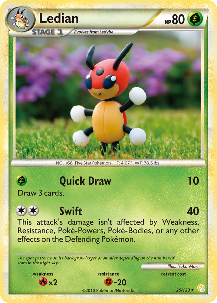 Pokemon | Ledian (25/123) [HeartGold & SoulSilver: Base Set] | The Nerd Merchant