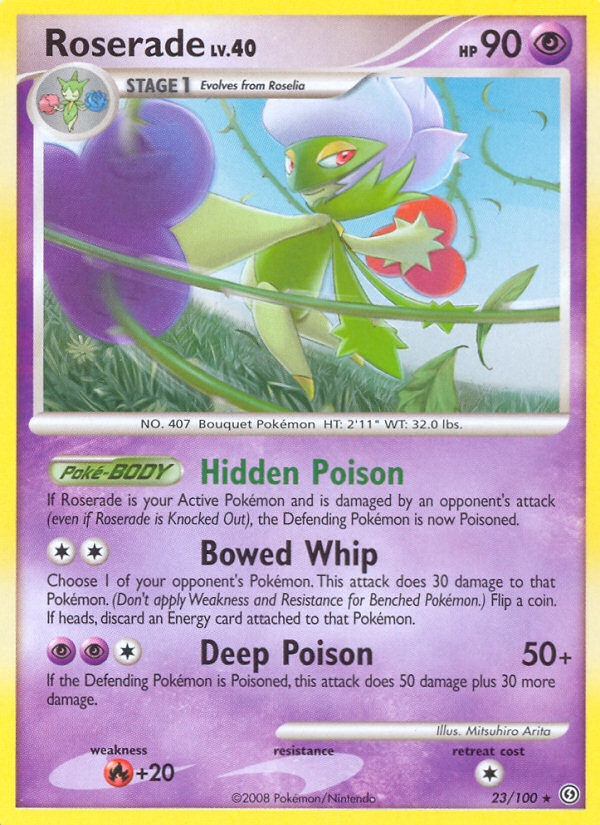 Pokemon | Roserade (23/100) [Diamond & Pearl: Stormfront] | The Nerd Merchant