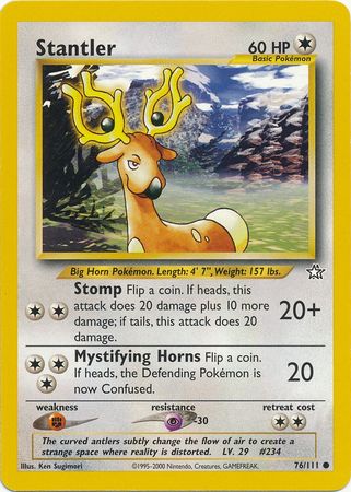 Pokemon | Stantler (76/111) [Neo Genesis Unlimited] | The Nerd Merchant
