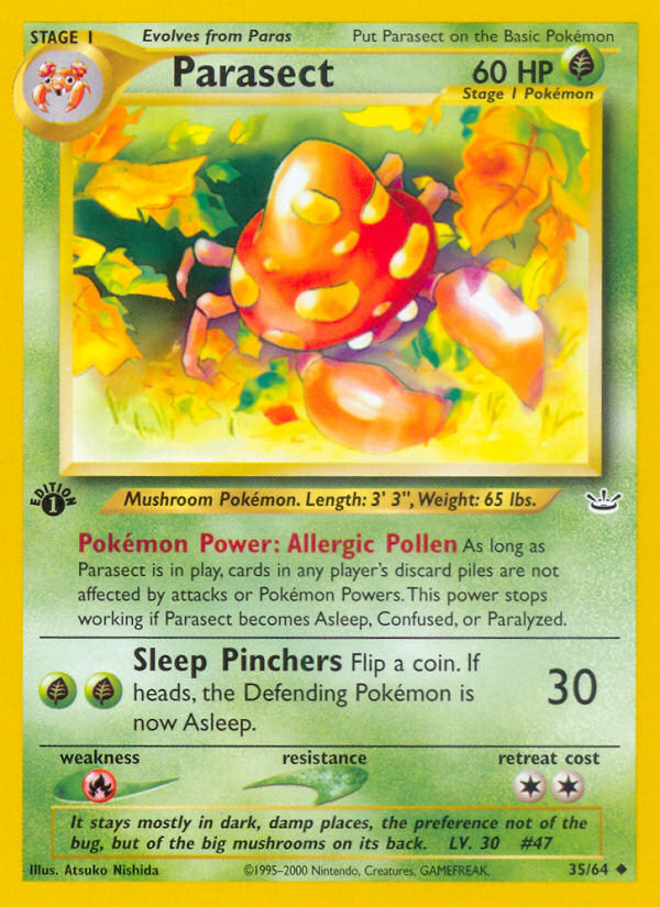 Pokemon | Parasect (35/64) [Neo Revelation 1st Edition] | The Nerd Merchant