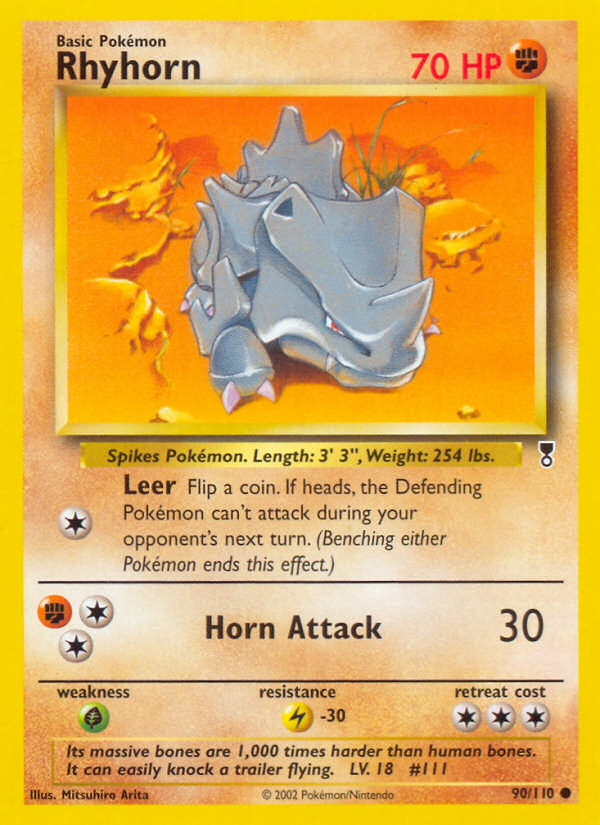 Pokemon | Rhyhorn (90/110) [Legendary Collection] | The Nerd Merchant