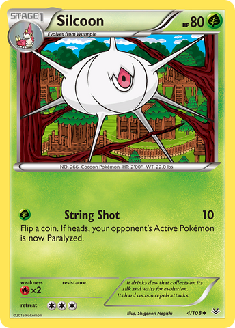 Pokemon | Silcoon (4/108) [XY: Roaring Skies] | The Nerd Merchant