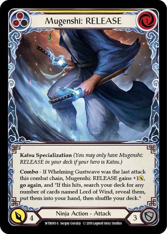 Flesh and Blood TCG | Mugenshi: RELEASE [WTR083-S] (Welcome to Rathe)  Alpha Print Rainbow Foil | The Nerd Merchant
