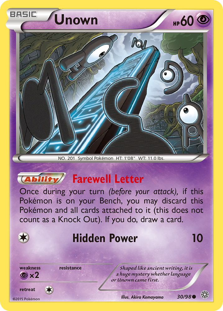 Pokemon | Unown (30/98) [XY: Ancient Origins] | The Nerd Merchant